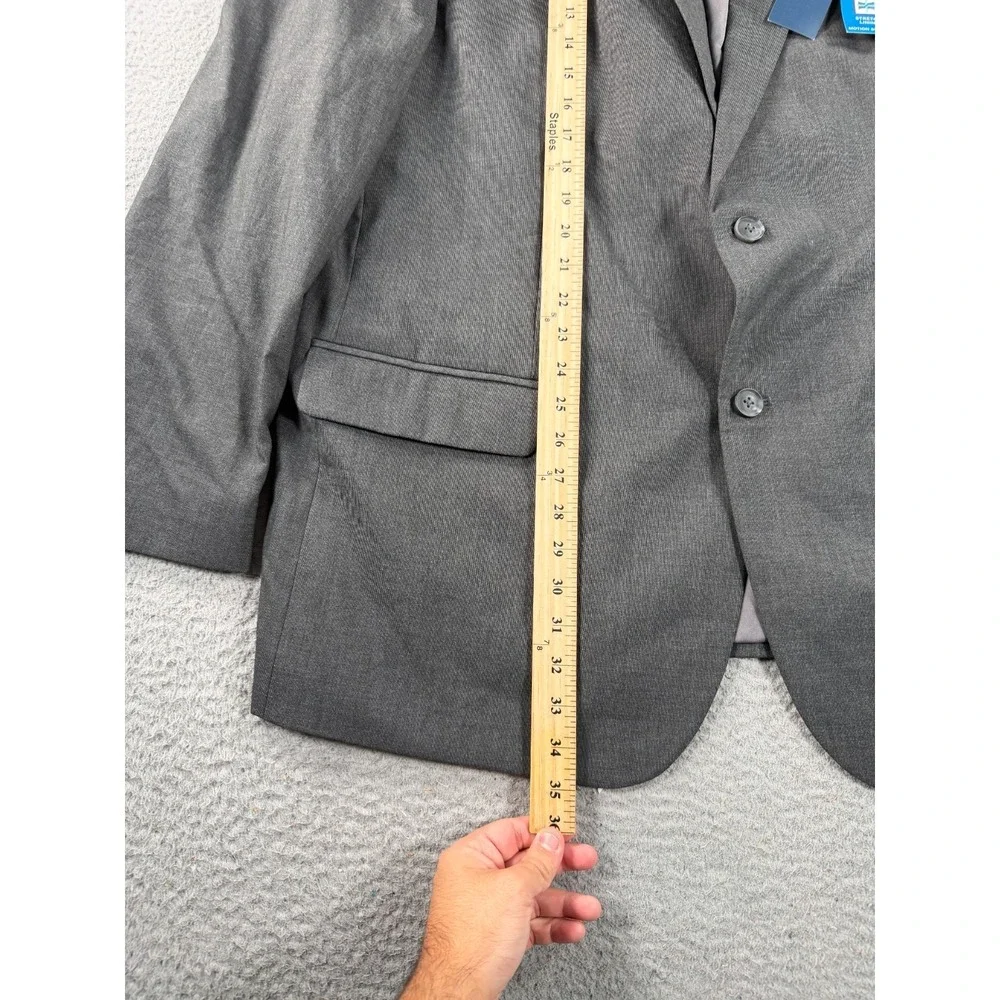 Saddlebred Blazer Mens 52L Gray Motion Stretch 2 Button Jacket Dual Vent NWT